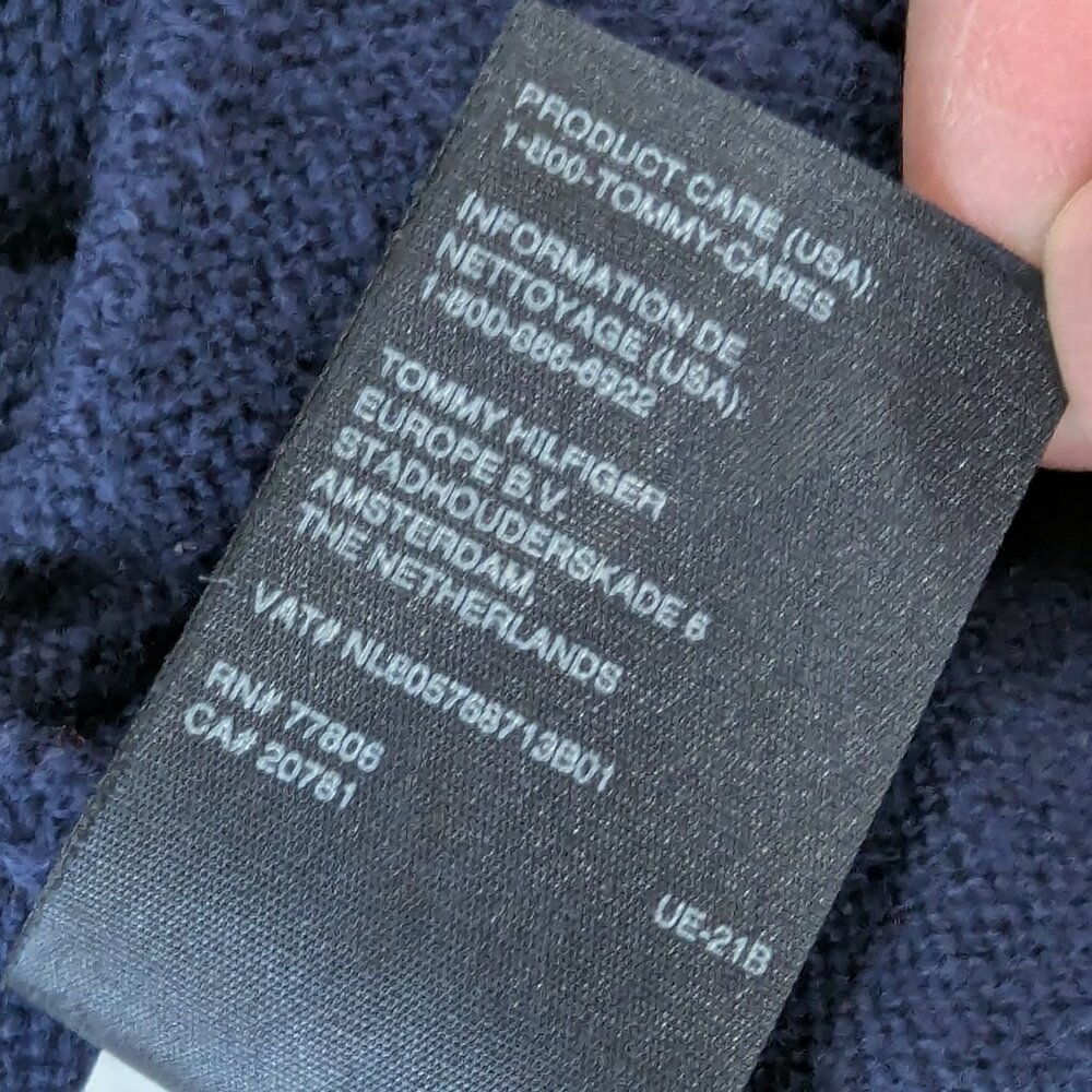 Tommy Hilfiger Toddler Navy and Yellow Full Zip Hoodie - Picture 12 of 13